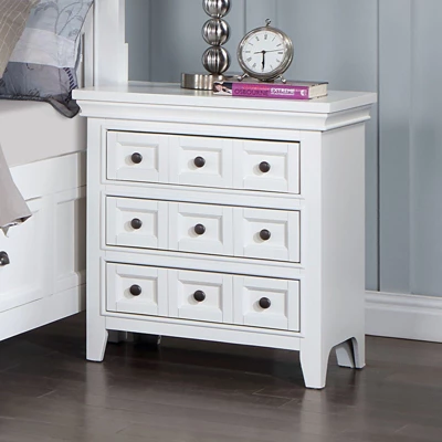 Sapphtopaz Transitional Nightstand With 3 Drawers Solid Wood Night Stand With Round Knobs Farmhouse Bedside Table For Bedroom,Living Room 3 Sapphtopaz Transitional Nightstand With 3 Drawers Solid Wood Night Stand With Round Knobs Farmhouse Bedside Table For Bedroom,Living Room