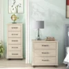 Festivo 2pc Contemporary 5 Drawer Chest And 3 Drawer Nightstand Set