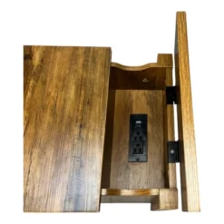 Gulches Farmhouse End Table Bedside Table With Charging Station,Night Stand With Barn Door & Drawer, Storage For Bedroom Living Room, Brown 14 Gulches Farmhouse End Table Bedside Table With Charging Station,Night Stand With Barn Door & Drawer, Storage For Bedroom Living Room, Brown -Nexera Furniture Store GUEST 2b9b0746 082e 4b3c b386 e4433f194ce6