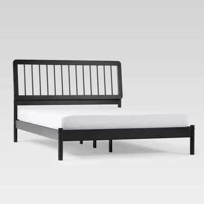 Saracina Home Queen MidCentury Modern Solid Wood Bed With Framed Spindle Headboard 13 Saracina Home Queen MidCentury Modern Solid Wood Bed With Framed Spindle Headboard - Image 11