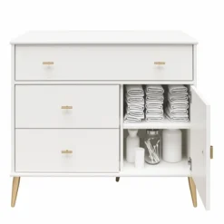 Little Seeds Valentina Asymmetrical 3 Drawer / 1 Door Convertible Dresser -Nexera Furniture Store GUEST 2da442f2 c314 4105 81b6 2714fc53c968
