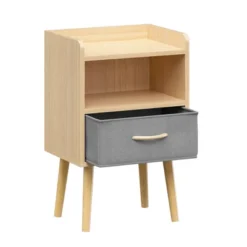 PAGED Night Stand Set 2 Modern Storage End Table Wooden Nightstand With Drawer And 2 Open Shelves For Bedroom 7 PAGED Night Stand Set 2 Modern Storage End Table Wooden Nightstand With Drawer And 2 Open Shelves For Bedroom -Nexera Furniture Store GUEST 2dc037ff ba7f 4e92 bc89 d31ce4d687d1