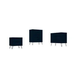 3pc Rockefeller Dresser And Nightstand Set - Manhattan Comfort -Nexera Furniture Store GUEST 2e128dba aa76 42a6 aaea e9e1b947e7bf