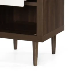 KWPZQEB Night Stand, Nightstand With Drawer & Open Shelf, Mid-Century End Table With Wooden Handle, Wooden Flie Cabinet For Bedroom, Small Spaces -Nexera Furniture Store GUEST 2e663f95 289f 4990 92fa a9fbbae799ec