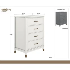 Westerleigh 4 Drawer Dresser Gray - CosmoLiving By Cosmopolitan -Nexera Furniture Store GUEST 2fb51da3 8b09 4d44 8d2f d5f36e4ab19f
