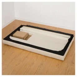 Twin Freemont Upholstered Platform Bed Black Espresso Sleep - Revolution -Nexera Furniture Store GUEST 306ca3a2 94a4 44db be5f 93eec2b5a976