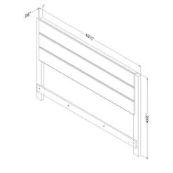 Munich Headboard Weathered Oak/Matte Black - South Shore -Nexera Furniture Store GUEST 306e3a7e 44c5 4558 8473 6bdbe4e7b917