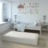 Costway Twin Size Trundle Daybed Wooden Slat Support Mattress Platform For Kids EspressoWhite -Nexera Furniture Store GUEST 30dda1ad 7df8 4a64 869c f92634719557
