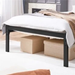 Yaheetech Metal Slatted Bed Frame With Wooden Headboard Mattress Foundation -Nexera Furniture Store GUEST 3251f44a 2e16 4e8a 8457 15ca2ae734cf