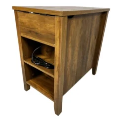 Gulches Farmhouse End Table Bedside Table With Charging Station,Night Stand With Barn Door & Drawer, Storage For Bedroom Living Room, Brown 18 Gulches Farmhouse End Table Bedside Table With Charging Station,Night Stand With Barn Door & Drawer, Storage For Bedroom Living Room, Brown -Nexera Furniture Store GUEST 329d562a 6836 4969 9a0b b994cbd7d0ed