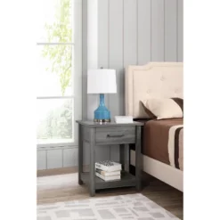 Passion Furniture Salem 1-Drawer Nightstand (24 In. H X 19 In. W X 20 In. D) -Nexera Furniture Store GUEST 32f7032c cb7c 4855 a905 540c55a55c68