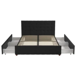 Elizabeth Velvet Upholstered Bed With Storage - CosmoLiving By Cosmopolitan -Nexera Furniture Store GUEST 354fa23b 294f 4b0e 8cd3 6b4f4bed4b88