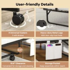 Costway 75" X 39" Folding Bed With Memory Foam Mattress & Pillow Dust Cover Metal Frame -Nexera Furniture Store GUEST 356492b5 4ef6 47b8 8087 5559e048cd97