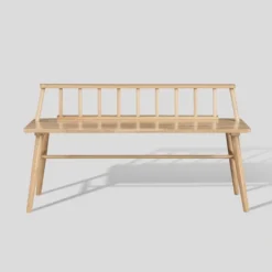 Transitional Low-Back Spindle Entryway Bench - Saracina Home -Nexera Furniture Store GUEST 367340e7 8daf 4aa5 ae9a f160a510b920