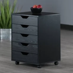 Halifax 5 Drawer Cabinet With Casters Black - Winsome -Nexera Furniture Store GUEST 36b877eb 65e2 4315 885b 1b1978da21b1
