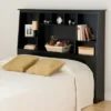 Full/Queen Tall Slant Back Bookcase Headboard - Prepac -Nexera Furniture Store GUEST 375ffec3 9f4d 48cc 9e23 85cb891474c0