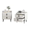 INFURNIC Nightstands Set Of 2 Night Stand With 2 Drawers Marble Pattern Tabletop Modern Design For Bedroom Living Room, White, 19.88"*15.94"*20.16" -Nexera Furniture Store GUEST 3867a8b9 95cf 4553 8b19 17d27e0ac693