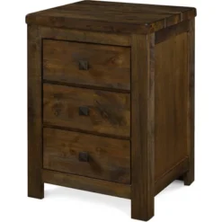Stratford 3 Drawer Nightstand Rustic Brown - Finch -Nexera Furniture Store GUEST 3a90c839 65df 4d9b ace6 c66f245c4268