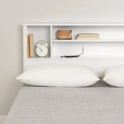 Queen Fusion Bookcase Headboard Pure White - South Shore -Nexera Furniture Store GUEST 3aaa9aec 0047 4bf7 aae6 add286eedd9d