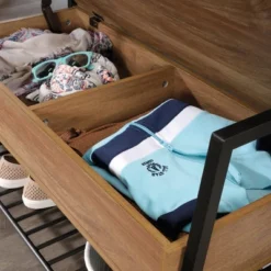 North Avenue Entryway Bench With Hidden Storage And Shelf Sindoori Mango - Sauder -Nexera Furniture Store GUEST 3b34edd8 d34c 4e21 9df4 6d791c6e7837