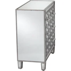 Studio 55D Mirrored Chevron 32" Wide 3-Drawer Accent Chest -Nexera Furniture Store GUEST 3b67a3a0 e69c 4280 ac5a 6d6e59e05042