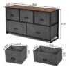 Costway 5 Drawers Dresser Storage Unit Side Table Display Organizer Dorm Room Wood Black -Nexera Furniture Store GUEST 3e584b9b 6759 429f b19e 68f5264d03c7