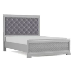 3pc Queen Tenaya Bed With 2 Nightstands Set Silver/Gray - HOMES: Inside + Out -Nexera Furniture Store GUEST 3ecb569d 63a4 482a af53 900cf63b80c9