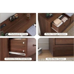 12-Drawer Dresser For Bedroom, 61" Wooden Chest With Built-In Power Outlet, Large Storage Organizer For Clothes, Living Room, Hallway, Or Office -Nexera Furniture Store GUEST 3f3eb59b f148 495e b309 a70f65faa508