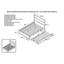 Noho Bed With Footboard And Twin Trundle - AFI -Nexera Furniture Store GUEST 413f4dde 2d7d 48e9 be4e 3d556298d997