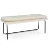 Nano 48" Upholstered Modern Double Layered Cushion Bedroom Bench - The Pop Maison -Nexera Furniture Store GUEST 4147b3ee 19c4 475f 8aad be81d45d1309