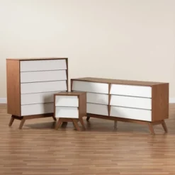 3pc Hildon Two-Tone Wood Storage Set White/Walnut Brown - Baxton Studio 17 3pc Hildon Two-Tone Wood Storage Set White/Walnut Brown - Baxton Studio -Nexera Furniture Store GUEST 43954d0f 9c78 4b21 95ae 2aad557e093f