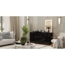 FUFU&GAGA High Gloss Dresser With Light Chest 8 Drawers And Tabletop -Nexera Furniture Store GUEST 450bd932 9386 48bb a165 040fe571313d