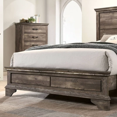 3pc Jacobi Bed With 2 Nightstands Gray - HOMES: Inside + Out 5 3pc Jacobi Bed With 2 Nightstands Gray - HOMES: Inside + Out - Image 3