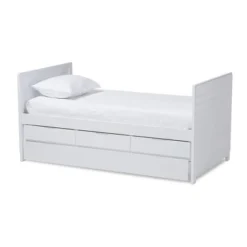 Twin Linna Modern And Contemporary Daybed With Trundle - Baxton Studio 25 Twin Linna Modern And Contemporary Daybed With Trundle - Baxton Studio -Nexera Furniture Store GUEST 48ba98df 63fc 4c6c b56f 630d73df5ad3