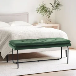 Nano 48" Upholstered Modern Double Layered Cushion Bedroom Bench - The Pop Maison 21 Nano 48" Upholstered Modern Double Layered Cushion Bedroom Bench - The Pop Maison -Nexera Furniture Store GUEST 490d6672 c6f0 4b5f a135 48b465cdb2eb