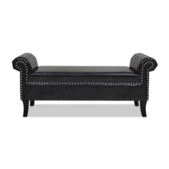 Jennifer Taylor Home Kathy Roll Arm Entryway Accent Bench -Nexera Furniture Store GUEST 49691451 976c 46c2 827e 8b3e667ccff4
