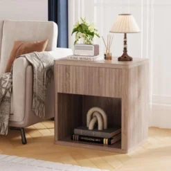 Fluted Night Stand Set Of 2, Modern Farmhouse Nightstand, 22" Large Bedside Table, End Table With Storage -Nexera Furniture Store GUEST 49c86968 53c1 48fd 996c d06bcadeeed9