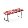 Maritza Lisa Red And Pink Floral Pattern Bench Red - Deny Designs -Nexera Furniture Store GUEST 49c9efac 0228 4f17 85cb cf55ee02d5af