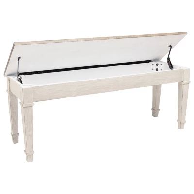 Skempton Storage Bench Two-Tone - Signature Design By Ashley 3 Skempton Storage Bench Two-Tone - Signature Design By Ashley