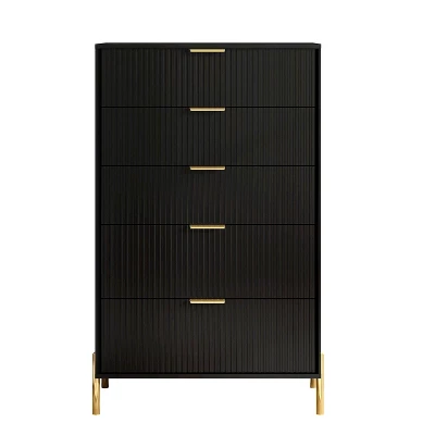 Festivo 4pc Modern Elegance Bedremm Chest And Dresser And 3 Drawer Nightstands Set 5 Festivo 4pc Modern Elegance Bedremm Chest And Dresser And 3 Drawer Nightstands Set - Image 3