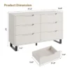 6 Dresser For Bedroom, 47.2" Wide Dresser, Freestanding Vertical Drawer Cabinet With Storage, Wooden Closet Storage Chest For Living Room, Hallway -Nexera Furniture Store GUEST 4af32192 fbc4 4542 823e 960d055ab80b