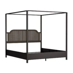 Melanie Wood And Metal Canopy Bed Oiled Bronze - Hillsdale Furniture -Nexera Furniture Store GUEST 4b3b220c b07a 46c4 8de8 722414f509e6