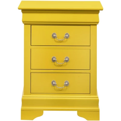 Passion Furniture Louis Philippe 3-Drawer Nightstand (29 In. H X 16 In. W X 21 In. D) 10 Passion Furniture Louis Philippe 3-Drawer Nightstand (29 In. H X 16 In. W X 21 In. D) - Image 8