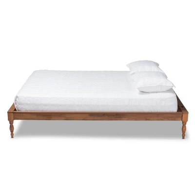 Romy Wood Bed Frame Ash Walnut - Baxton Studio 3 Romy Wood Bed Frame Ash Walnut - Baxton Studio