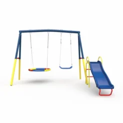Aukfa 3 In 1 Outdoor Swing Set - 32'' Saucer Swing + Belt Swing + Slide, A-Frame Frame, Easy Install For Backyard/Patio 9 Aukfa 3 In 1 Outdoor Swing Set - 32'' Saucer Swing + Belt Swing + Slide, A-Frame Frame, Easy Install For Backyard/Patio -Nexera Furniture Store GUEST 4c362840 d95c 497e 9095 6bd90544206e