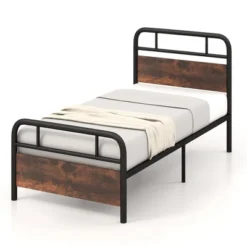 Costway Metal Platform Bed Frame Industrial Headboard Mattress Foundation -Nexera Furniture Store GUEST 4c660e3b 1cc7 4ca6 ae9b 6158ee67e0cc