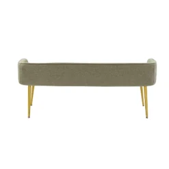 Emilio Modern 55.25" Wide Upholstered Low Back Bench With Sturdy Golden Metal Tapered Leg| ARTFUL LIVING DESIGN 19 Emilio Modern 55.25" Wide Upholstered Low Back Bench With Sturdy Golden Metal Tapered Leg| ARTFUL LIVING DESIGN -Nexera Furniture Store GUEST 4c67874d 3761 4cd8 aab6 3c8b62da8708