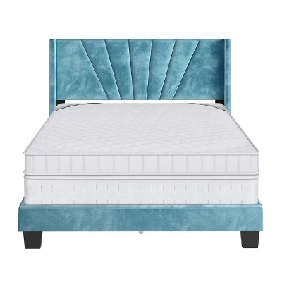 Ariana Velvet Upholstered Platform Bed Frame - Eco Dream 4 Ariana Velvet Upholstered Platform Bed Frame - Eco Dream - Image 2