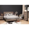 Queen Munich Platform Bed Set Weathered Oak - South Shore -Nexera Furniture Store GUEST 4e9d6454 9aff 41be a978 f0430720a633