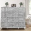 Sorbus Drawer Dresser For Bedroom Clothes Storage Gray/White